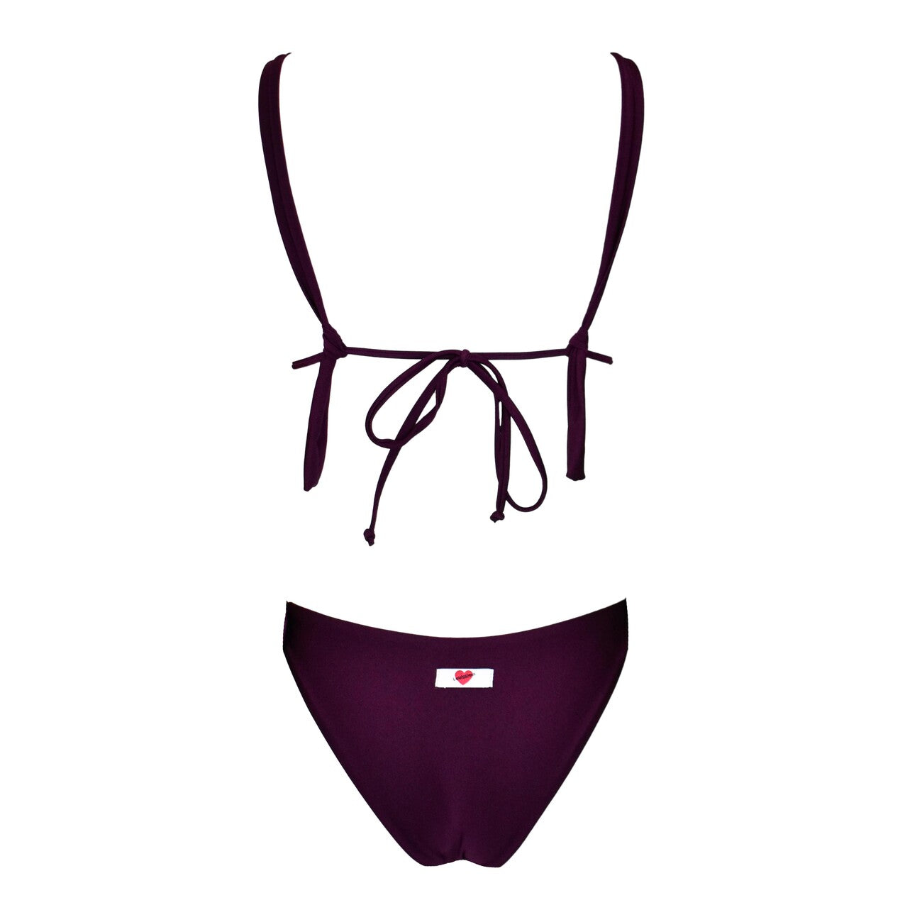 PRE-ORDER Triangolo Angelina Satin Rouge Noir