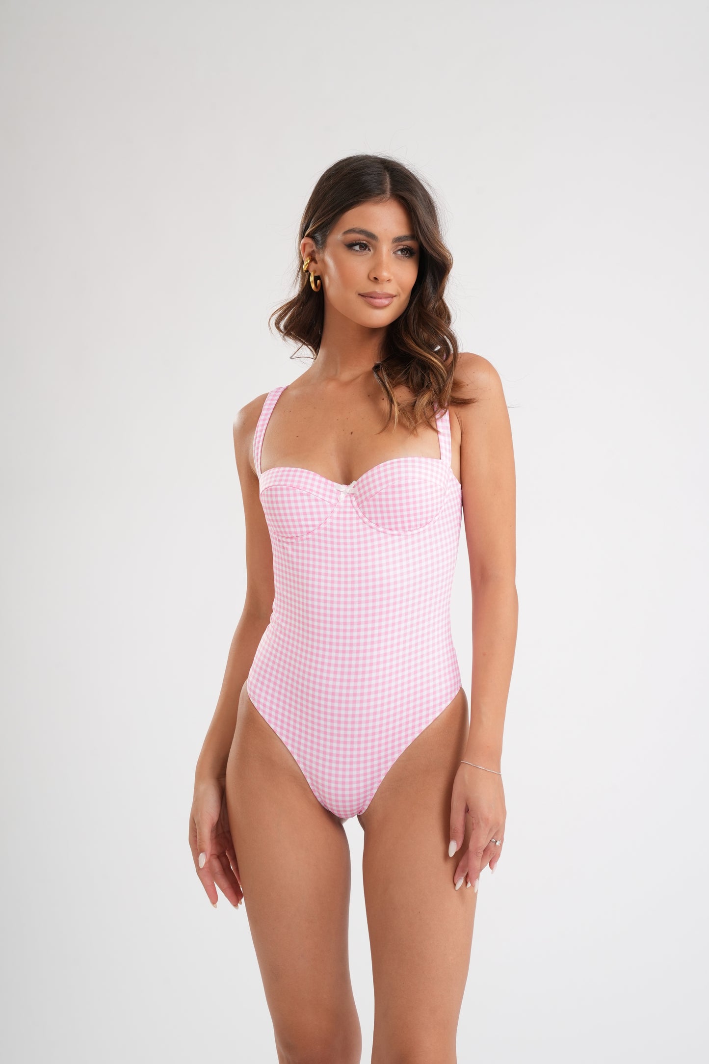 Intero Balconette Vichy Pink