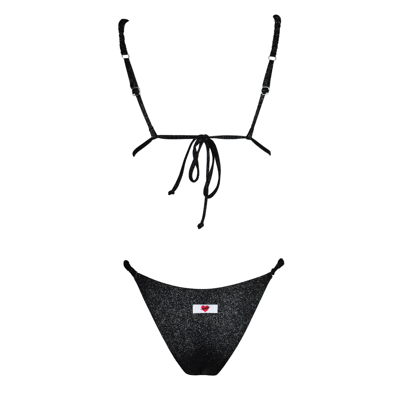 Triangolo Cristal Scrunchies Black