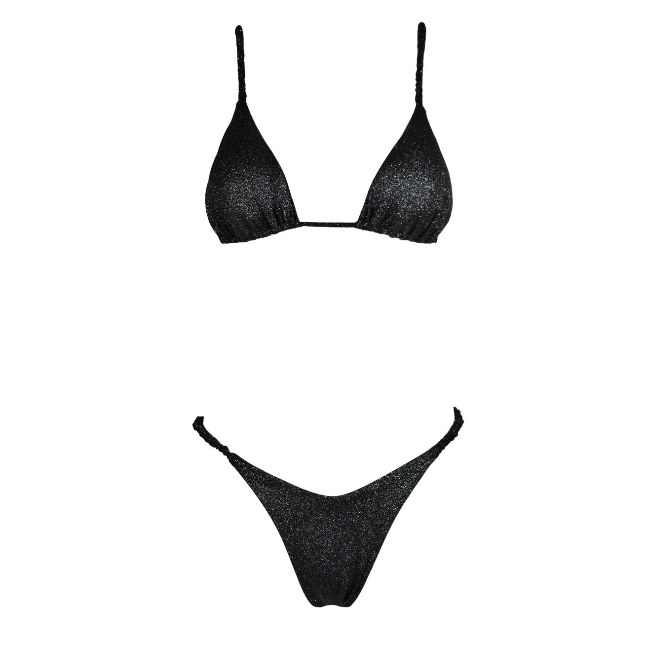 Triangolo Cristal Scrunchies Black