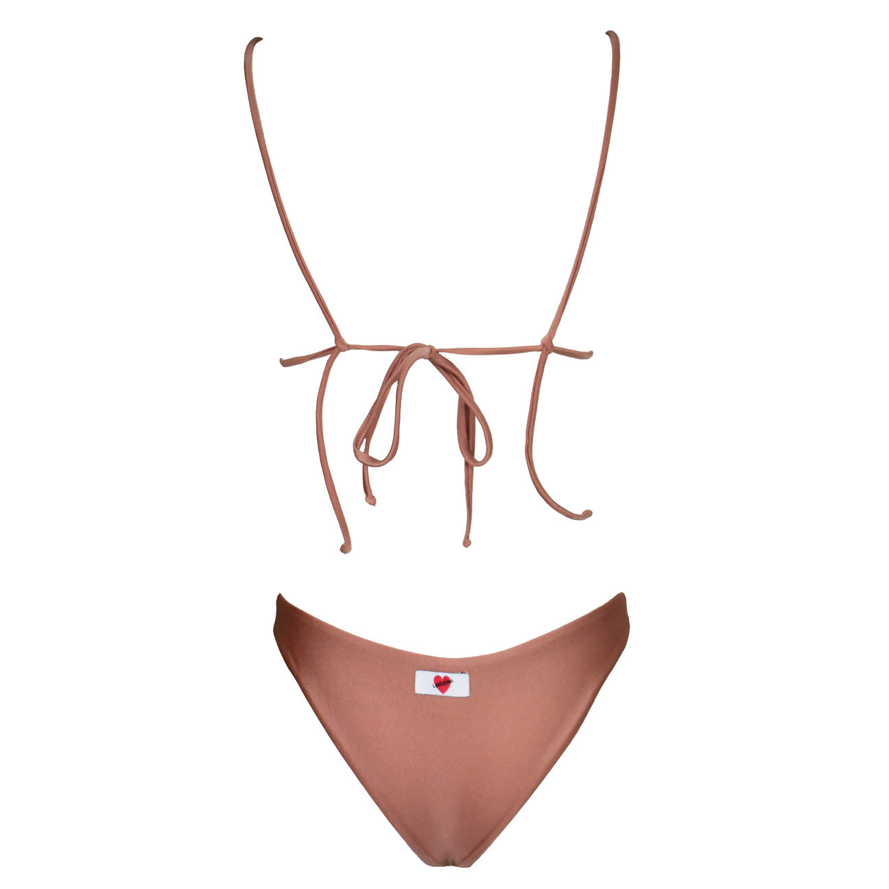 Triangolo Seta Corinne Oro Rosa