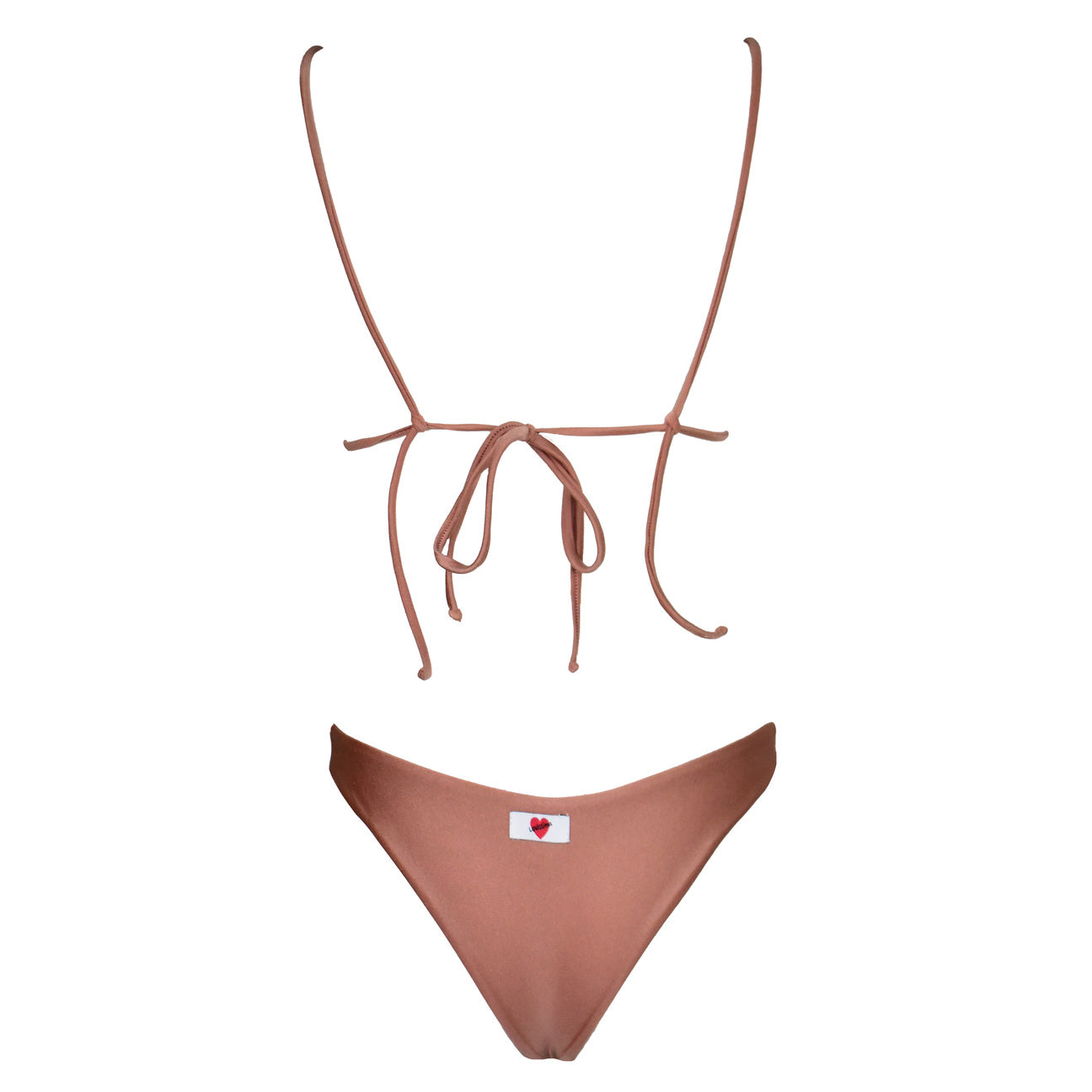 Triangolo Seta Corinne Oro Rosa