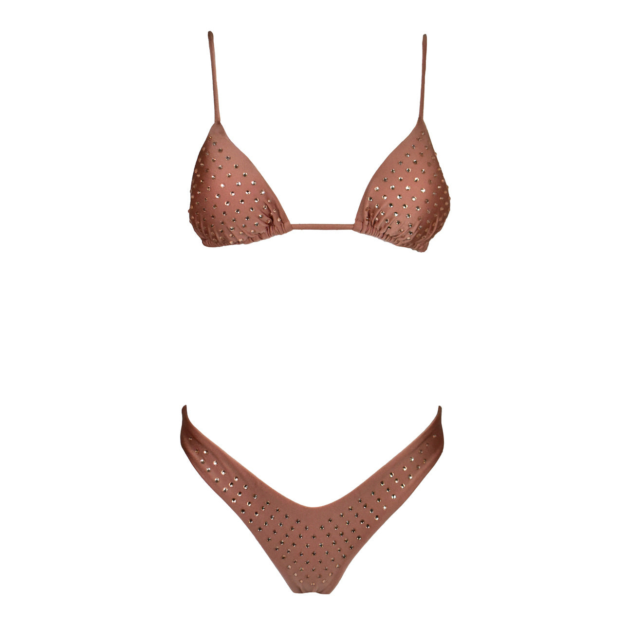 Triangolo Seta Corinne Oro Rosa