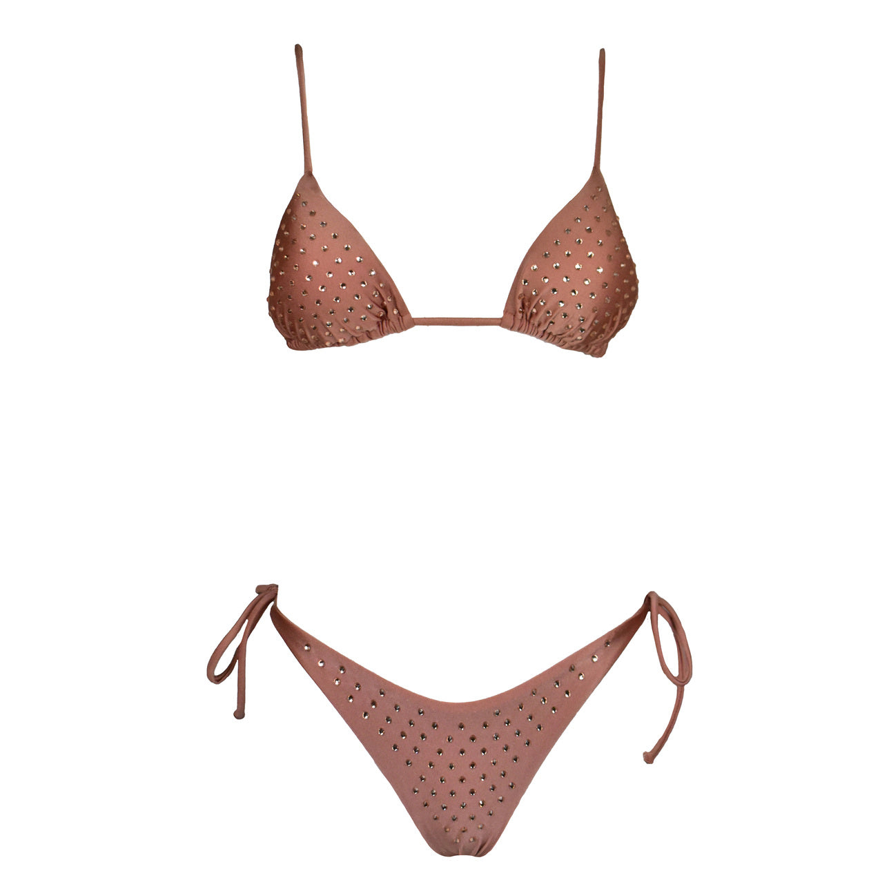 Triangolo Seta Corinne Oro Rosa