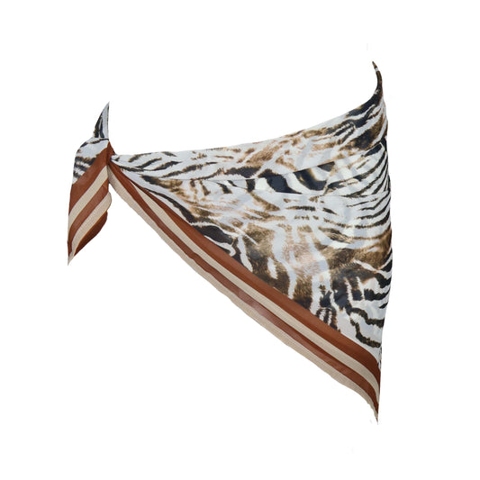 Foulard White Tiger