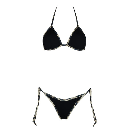 Triangolo Double Animalier/Black