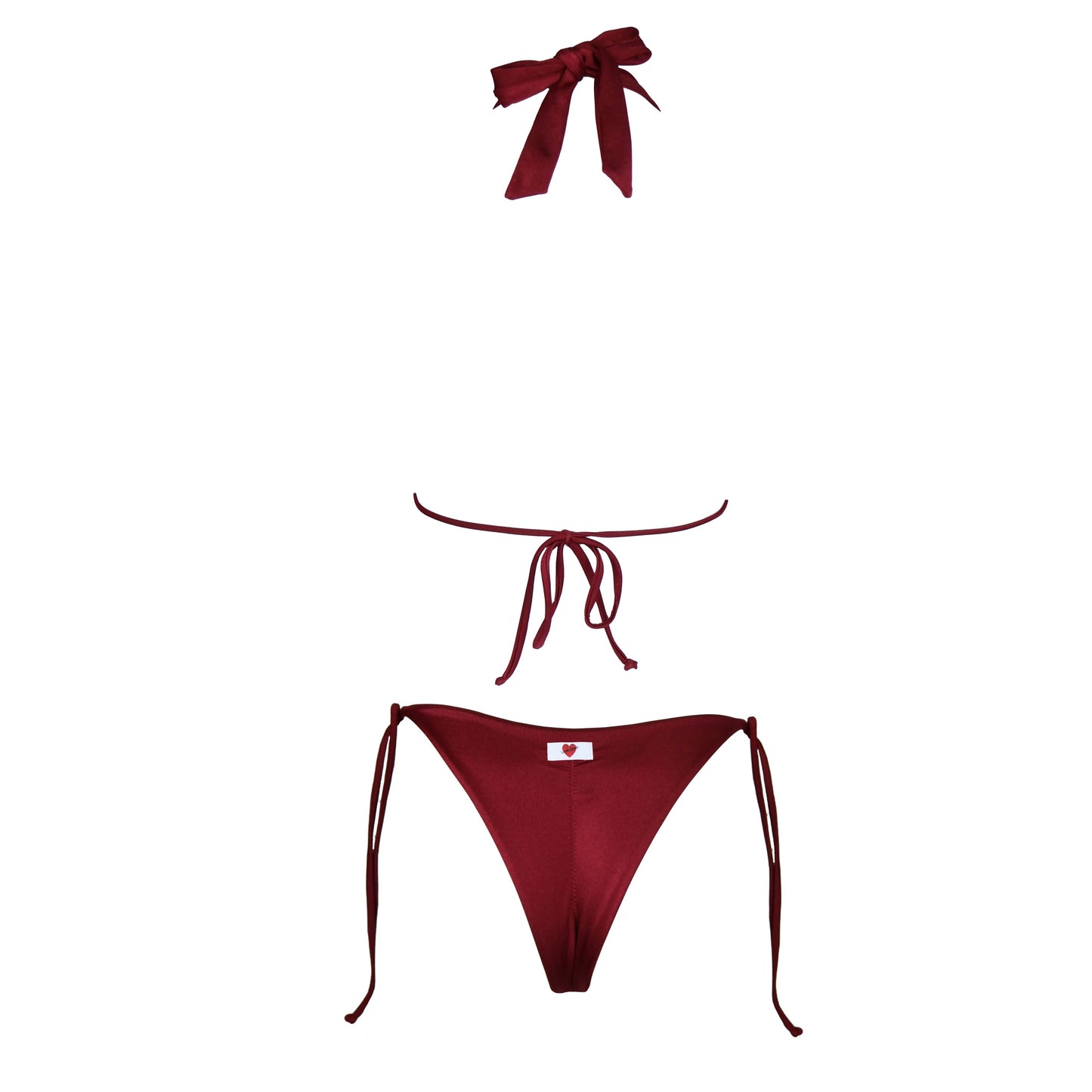 Triangolo Snake Burgundy
