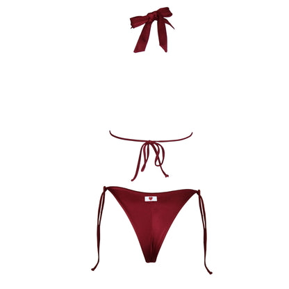 Triangolo Snake Burgundy