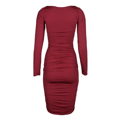 Dress Evelyn Burgundy