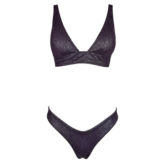 Bralette Moorea Cristal Rouge Noir
