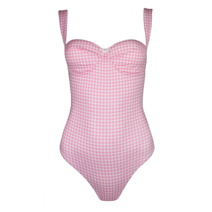 Intero Balconette Vichy Pink