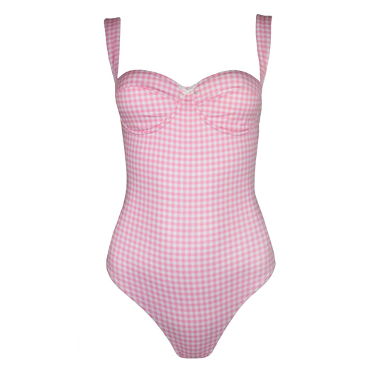 Intero Balconette Vichy Pink