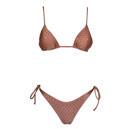 Triangolo Seta Corinne Oro Rosa