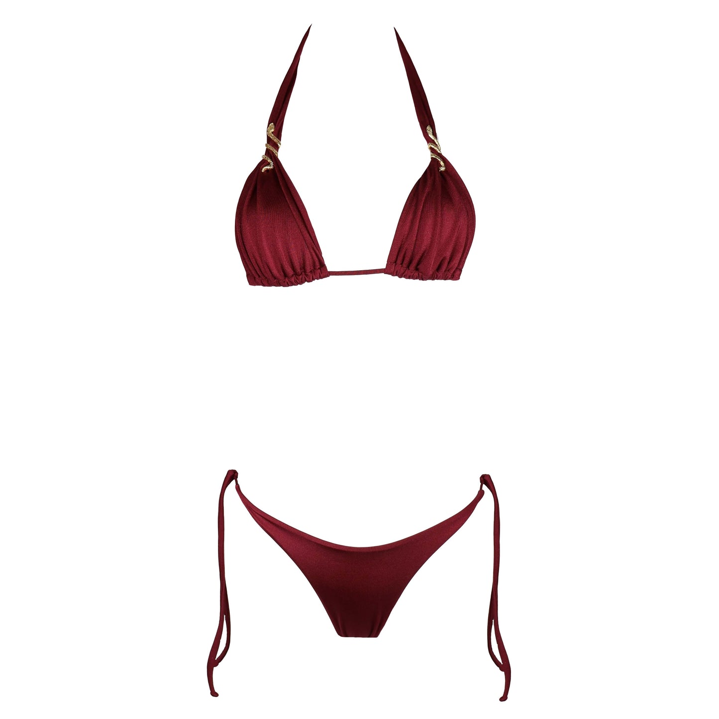Triangolo Snake Burgundy