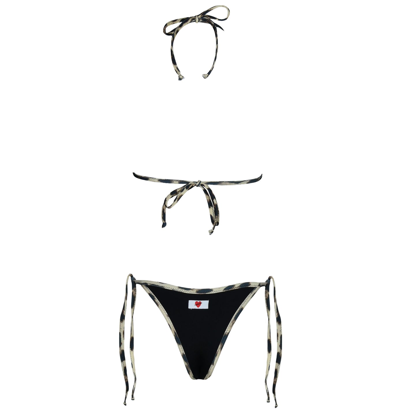 Triangolo Double Animalier/Black
