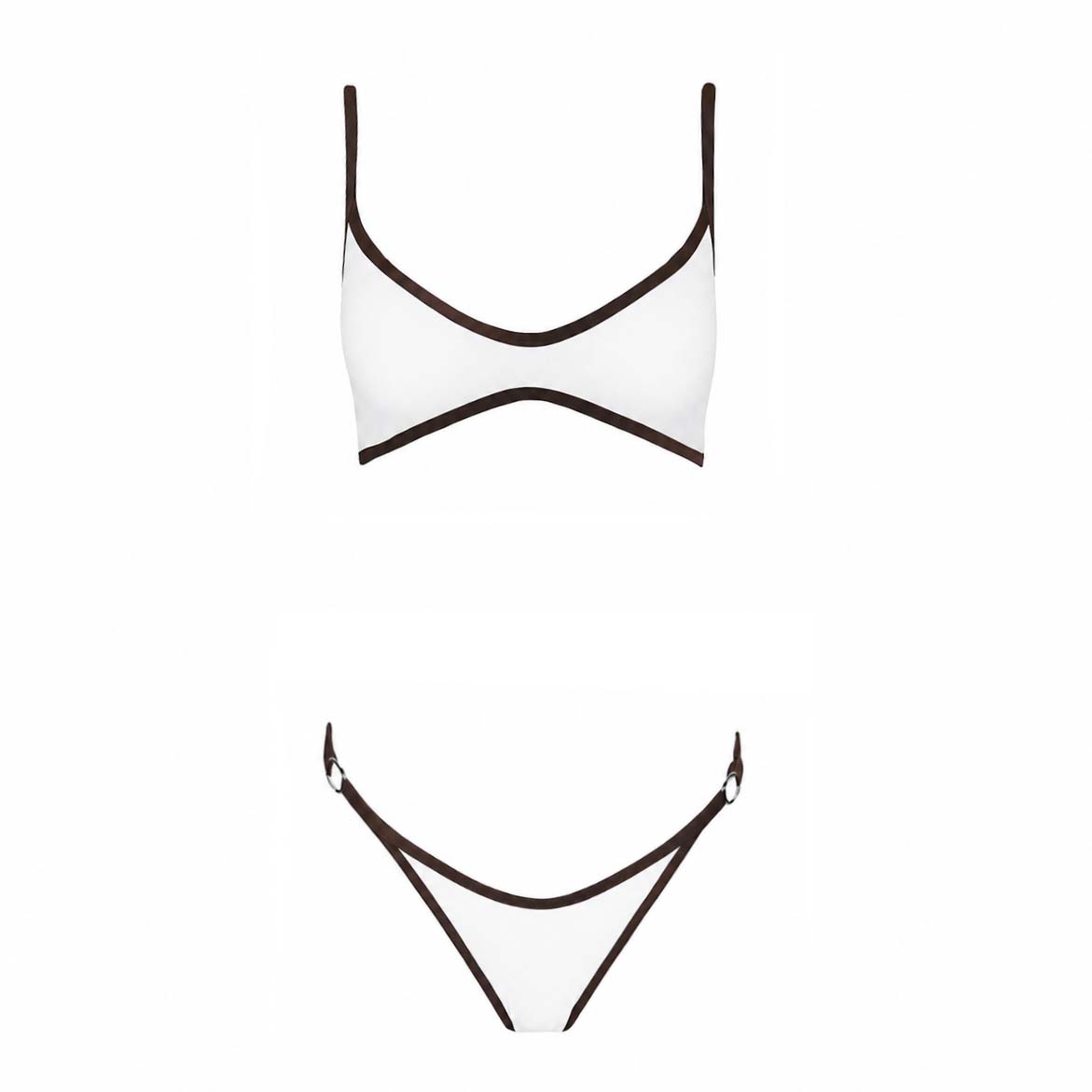 Corpetto Thalia White/Moka
