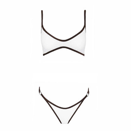 Corpetto Thalia White/Moka