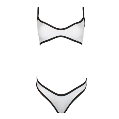 Corpetto Thalia White/Choco