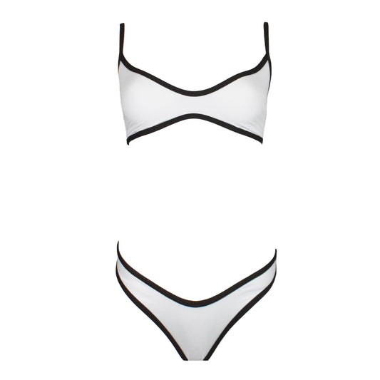 Corpetto Thalia White/Choco