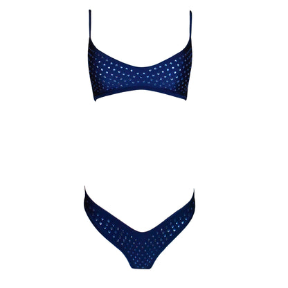 Corpetto Seta Corinne Night Blue