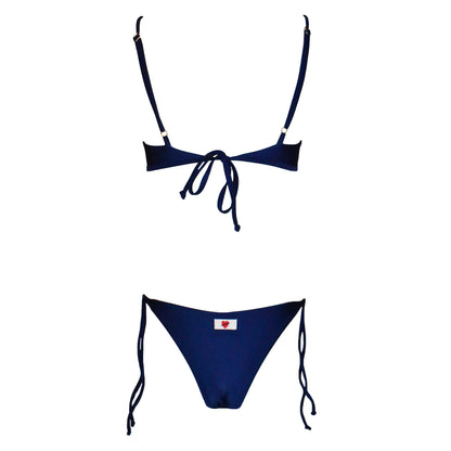 Corpetto Seta Corinne Night Blue