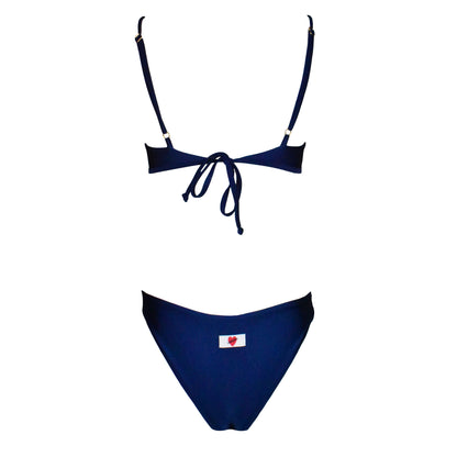 Corpetto Seta Corinne Night Blue