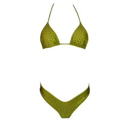 Triangolo Seta Corinne Wasabi